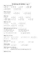 ÔN TẬP CHƯƠNG I ĐẠI SỐ 7
