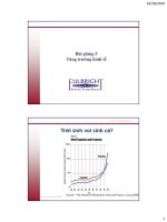 kinh tế học vĩ mô: lý thuyết và ứng dụng chính sách bài giảng Tăng trưởng kinh tế ppsx