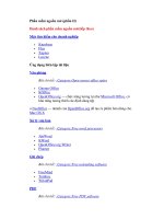 Phần mềm nguồn mở (phần II) pdf