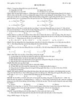 Đề  tự ôn số 1