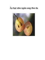 Hạt nho chứa chất chống oxy hóa docx