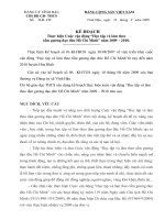 kế hoạch - Thực hiện cuộc vận động