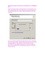 Hướng dẫn cài đặt Active Directory trên Windows Server 2008(phần III) doc