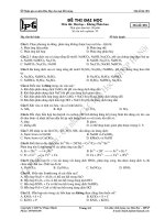 ĐỀ THI THỬ ĐẠI HỌC MÔN HÓA - ĐỀ SỐ 1 potx