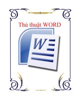 thủ thuật về word 2010