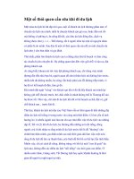 Một số thói quen cần sửa khi đi du lịch pptx