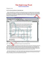 Thủ thuật trong Word