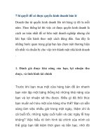 7 bí quyết để có được quyền kinh doanh bán lẻ potx