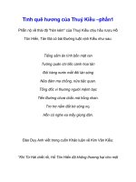 Tình quê hương của Thuý Kiều –phần1 pot