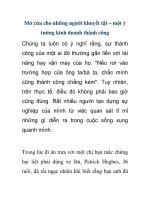 Mở cửa cho những người khuyết tật – một ý tưởng kinh doanh thành công pdf