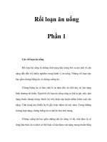 Rối loạn ăn uống - Phần 1 doc