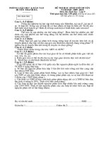 Đề thi HSG huyện TH Sinh 9 (09-10)