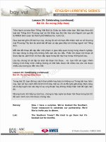 Tiếng anh thương mại - Ăn Mừng (phần tiếp theo) docx