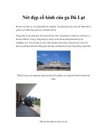 Nét đẹp cổ kính của ga Đà Lạt pptx