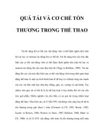 QUÁ TẢI VÀ CƠ CHẾ TỔN THƯƠNG TRONG THỂ THAO potx