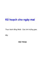 Kế hoạch cho ngày mai ppt