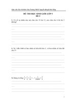 Đề kiểm tra học sinh giỏi lớp 5 đề 5