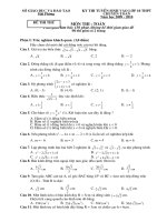 Đề thi thử vào lớp 10 năm 2010-1011
