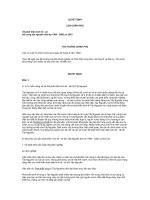 Quyết định - Phát triển kinh tế, xã hội vùng Tây Nguyên thời kỳ 1996 - 2000 và 2010 pps