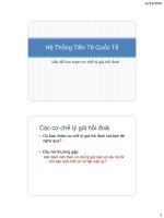 kinh tế học vĩ mô: lý thuyết và ứng dụng chính sách bài giảng, hệ thống tiền tệ quốc tế pptx