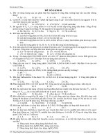 Đề thi thử Hoá số 18/2010