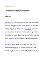 Kiến thức lớp 10 Truyện Kiều - Nguyễn Du pot