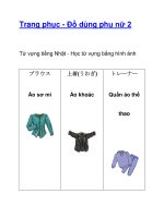 Trang phục - Đồ dùng phụ nữ 2 pot