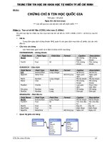 đề thi chứng chỉ b tin học quốc gia - đề mẫu 5