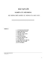 Tài liệu công nghệ: Nghiên cứu mô phỏng hệ thống điều khiển tự động của máy xúc pps