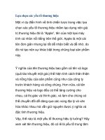 Lựa chọn các yếu tố thương hiệu pot