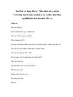 Bảo lãnh tín dụng đầu tư: Thẩm định dự án nhóm CTrường hợp chủ đầu tư phải có tài sản bảo đảm khác ngoài tài sản hình thành từ vốn vay pdf