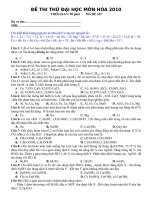 đề thi thử dh Hóa 2010