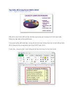 tạo biểu đồ trong excel 2007 2010