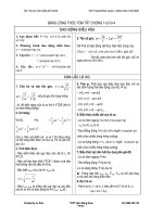 bang cong thuc de lam bai tap