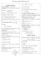 Tóm tắt công thức vật lí 12
