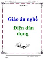 Giáo án nghề: Điện dân dụng pptx