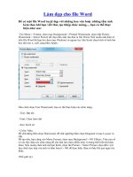 Tạo hình nền File Word