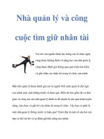 Nhà quản lý và công cuộc tìm giữ nhân tài pps