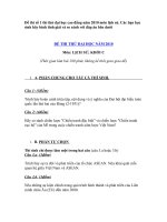 ĐỀ THI THỬ ĐH LỊCH SỬ M1