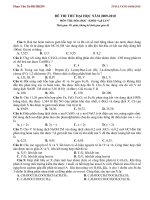 ĐỀ THI THỬ ĐẠI HỌC MÔN HOAD NĂM 2010(HOT)