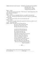 Đề thi khảo sát Văn 9