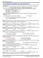 cấu hình nguyên tử - chuyển dịch CB