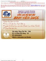 Trắc nghiệm sinh 12 - Tổ hợp câu hỏi trắc nghiệm sinh học LTĐH docx