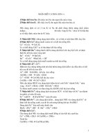 ph­ương pháp nhận biết Cation