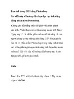 tạo ảnh động gif bằng photoshop