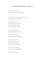 Ca dao bắt đầu bằng chữ A (phần 2) ppt