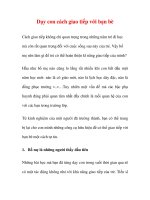 Dạy con cách giao tiếp với bạn bè docx