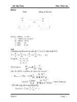 Bài tập môn Thủy lực ppt