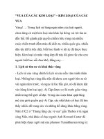 “VUA CỦA CÁC KIM LOẠI” – KIM LOẠI CỦA CÁC VUA Vàng! … Trong lịch sử hàng ppt