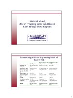 kinh tế học vĩ mô: lý thuyết và ứng dụng chính sách bài giảng Trường phái cổ điển và kinh tế học theo Keynes pptx